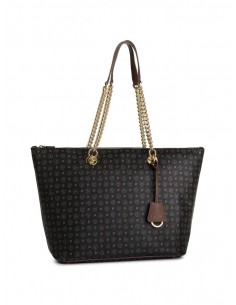 Borsa a spalla Pollini heritage Nero-marrone