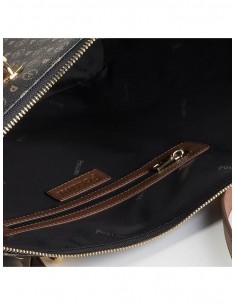 Borsa a spalla Pollini heritage Nero-marrone 2