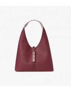 Borsa a spalla Love Moschino Vino