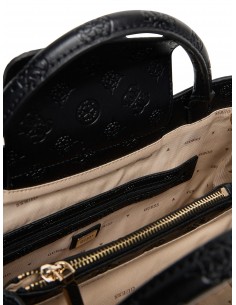 Borsa a mano Guess Black logo 2