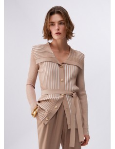 Cardigan Liu-Jo Lt.almond/wh.milk 2