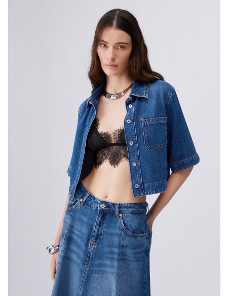 Camicia Liu-Jo Den.Blue dk.superlat