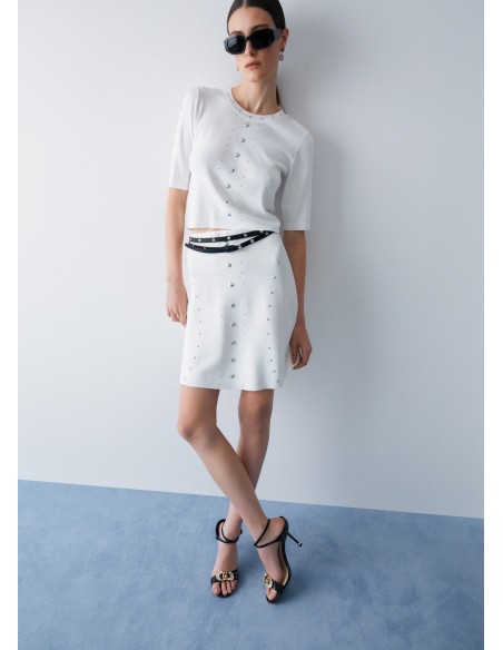 Maglia Liu-Jo Bianco lana