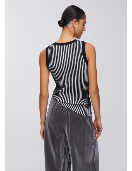 Top Liu-Jo Nero/white milk