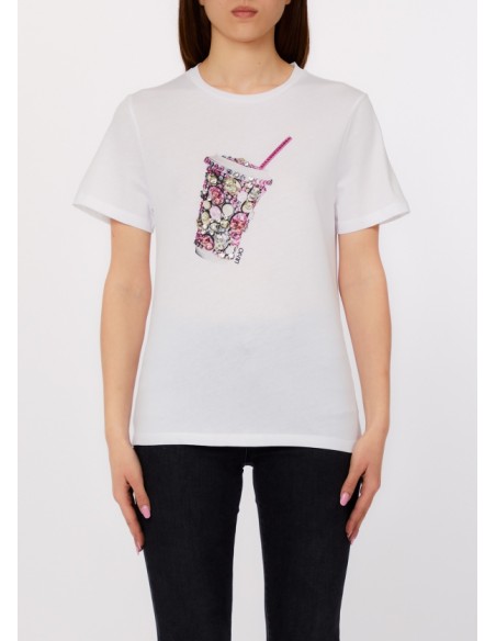 T-shirt Liu-Jo Bco milkshake LJ