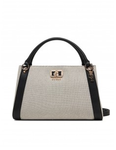 Borsa a mano Guess Natural/Black