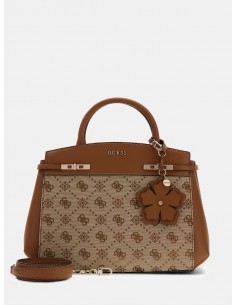 Borsa a mano Guess Latte logo