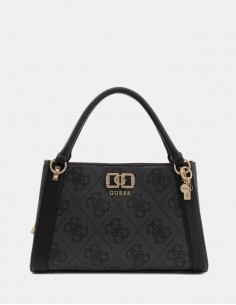 Borsa a mano Guess Coal logo