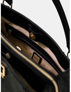 Borsa a mano Guess Coal logo 2