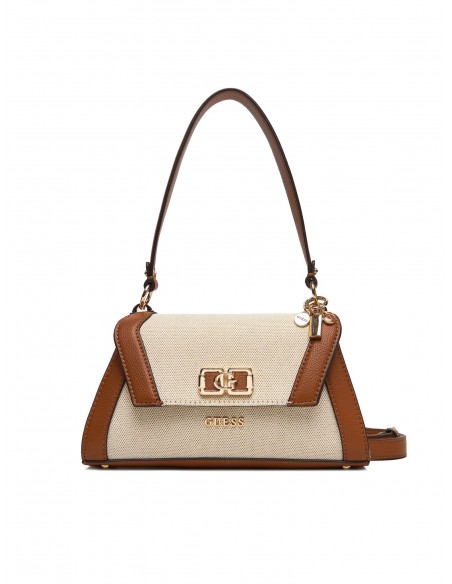 Borsa a spalla Guess Natural/Cognac