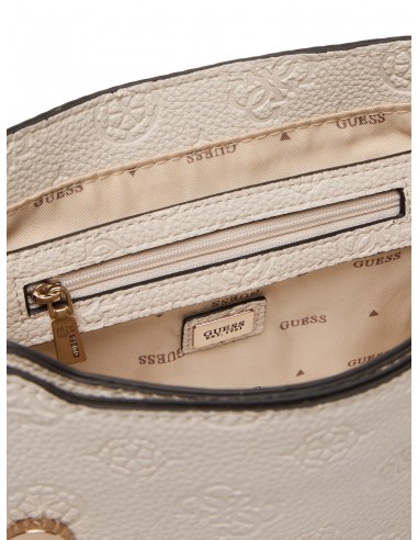 Borsa a tracolla Guess Off white logo