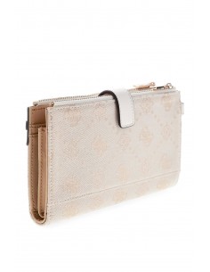 Portafoglio Guess Off white logo 2