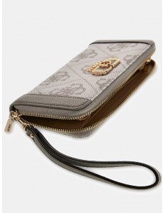 Portafoglio Guess Dark taupe logo 2
