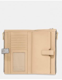 Portafoglio Guess Dark taupe logo 2