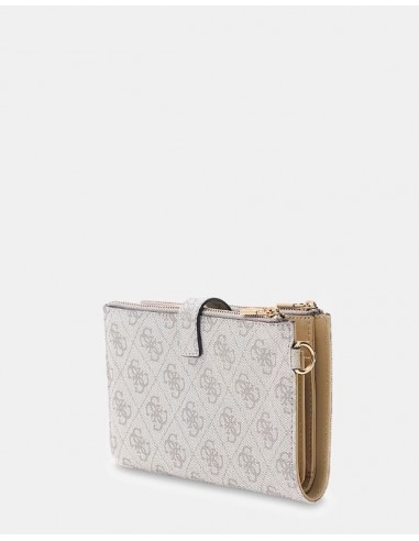 Portafoglio Guess Dark taupe logo