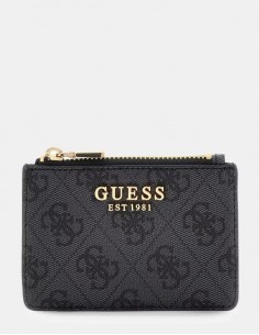 Porta carte Guess Coal logo
