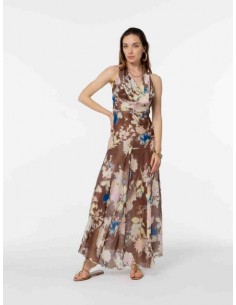 Abito Hanita Marrone fantasia