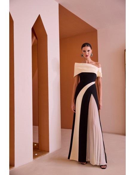 Abito Carla Ruiz Nero-avorio