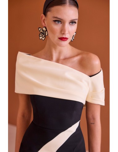 Abito Carla Ruiz Nero-avorio