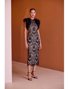 Abito Carla Ruiz Nero-oro 2