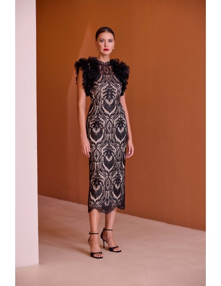 Abito Carla Ruiz Nero-oro