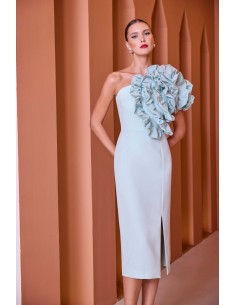 Abito Carla Ruiz Verde acqua 2