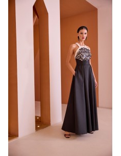 Abito Carla Ruiz Nero-oro 2