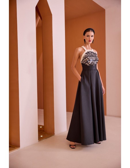 Abito Carla Ruiz Nero-oro