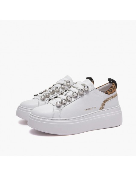 Sneakers Emanuelle Vee White-animalier