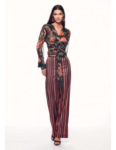 Blusa Gai Mattiolo Nero fantasia