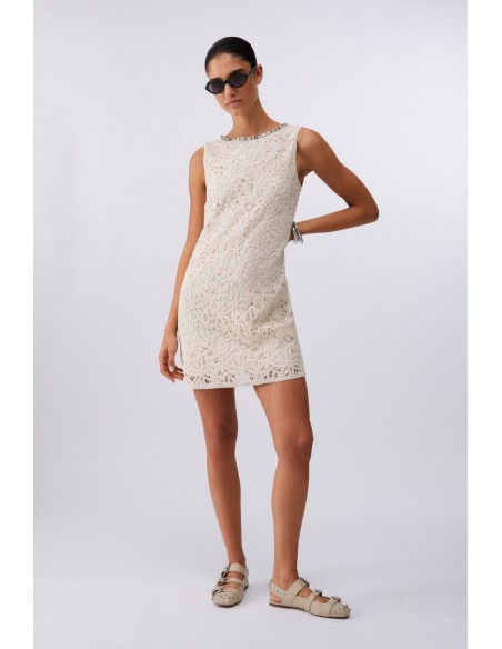 Abito Liu-Jo Naturale/bco lana