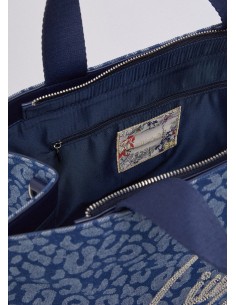 Borsa a mano Liu-Jo Den.Blue animalier 2
