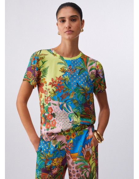 Blusa Liu-Jo Rainbow tiger