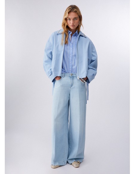 Camicia Liu-Jo B.ott/l.blue stripes