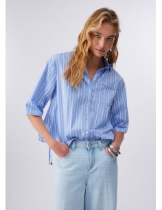 Camicia Liu-Jo B.ott/l.blue stripes 2