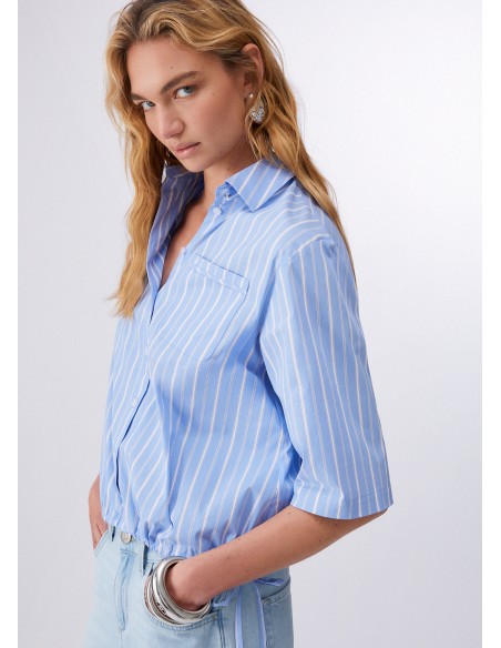 Camicia Liu-Jo B.ott/l.blue stripes