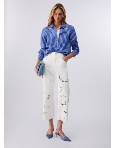 Camicia Liu-Jo Stripes bianco/blu