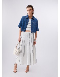 Gonna Liu-Jo B.co lana/blu navy