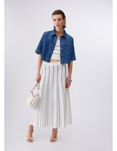 Gonna Liu-Jo B.co lana/blu navy