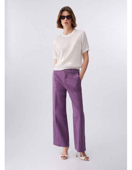 Maglia Liu-Jo Bianco lana sequins