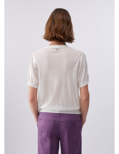 Maglia Liu-Jo Bianco lana sequins