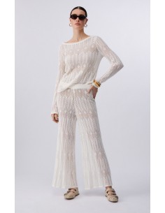 Pantalone Liu-Jo Bianco lana