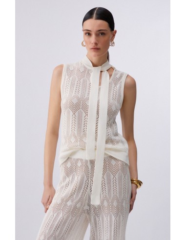 Top Liu-Jo Bianco lana