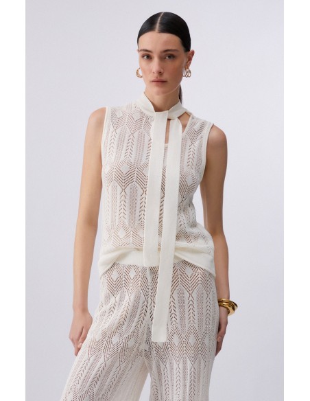 Top Liu-Jo Bianco lana