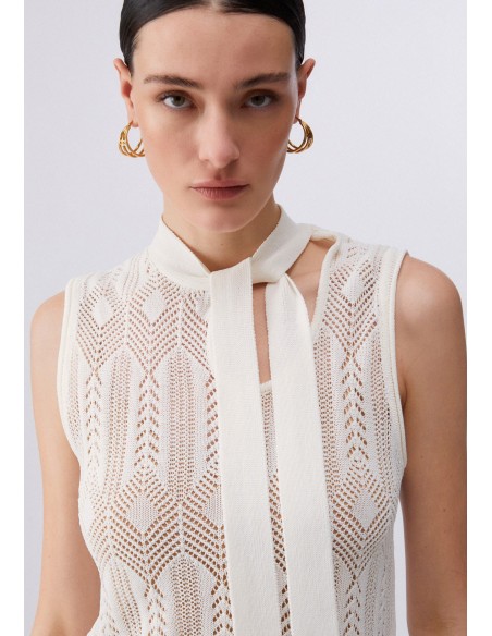 Top Liu-Jo Bianco lana