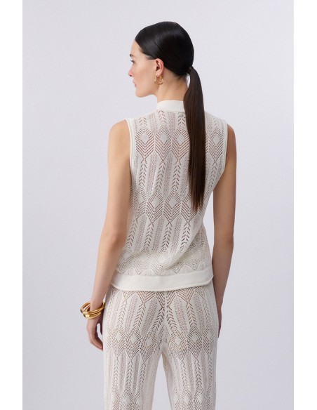 Top Liu-Jo Bianco lana