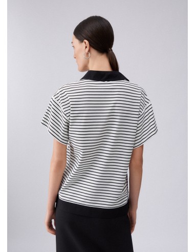 Polo Liu-Jo Bl&white strip/black