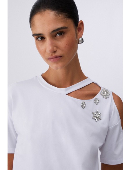 T-shirt Liu-Jo Bianco ottico