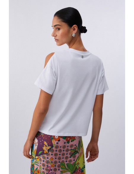 T-shirt Liu-Jo Bianco ottico