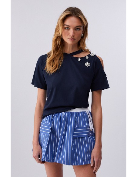 T-shirt Liu-Jo Blu oceano